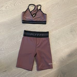 Kith Women's Mauve and Black Athletic Shorts